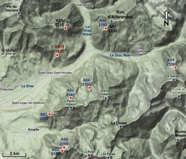 Les sites élevés d'Ancelle-Orcière (Hautes-Alpes)