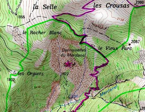 Les ravinements du Merdanel dans les Hautes-Alpes