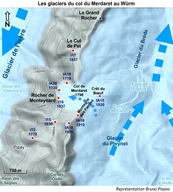L'englacement du col de Merdaret (Isère) au Würm