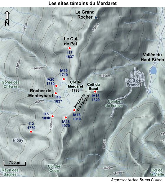 Les sites témoins du Merdaret en Isère