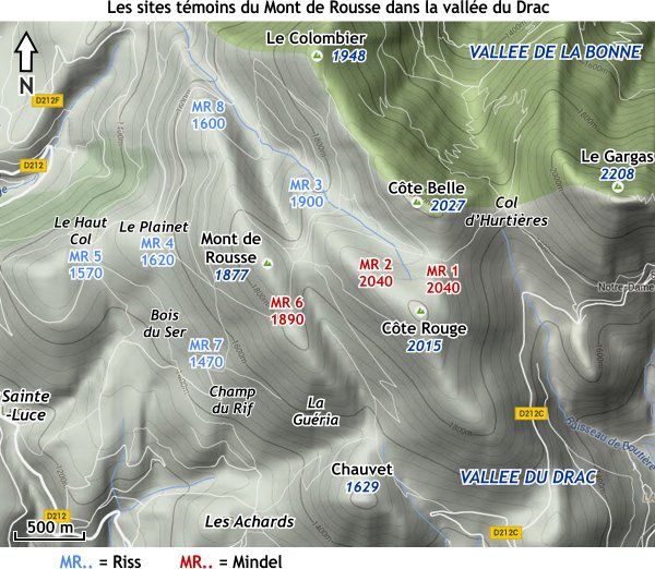 Les sites témoins du Mont de Rousse dans la vallée du Drac