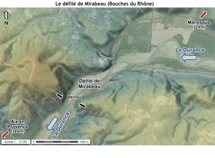 Le verrou de Mirabeau dans les Bouches-du-Rhône