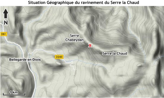 Le ravinement de Serre la Chaud dans le Diois