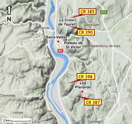 Le couloir rhôdanien près de St Vallier (Drôme)