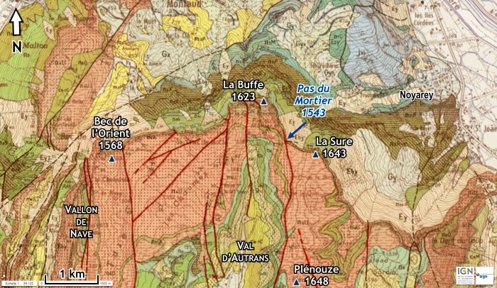 La géologie du nord du Vercors