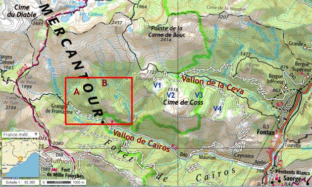 Les vallons de Caïros et de la Céva (Alpes Maritimes)