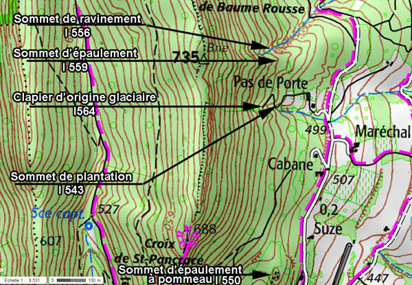 Les sites témoins de Saint Pancrace