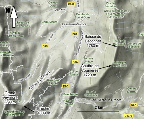 Gresse en Vercors et les Gorges du Baconnet (Isère)