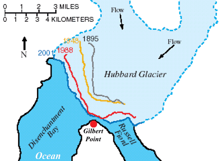Croquis du glacier Hubbard