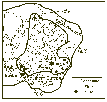 Calotte glaciaire de l'Ordovicien