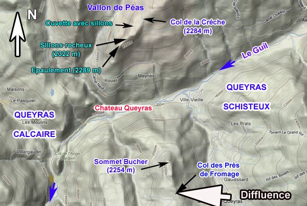 Les environs de Château Queyras