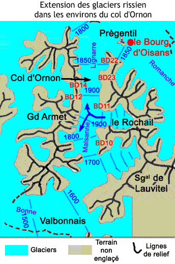 Les glaciers de la Malsanne et de la Lignarre Les glaciers de la Malsanne et de la Lignarre