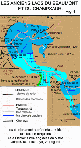 Les anciens lacs du Beaumont et du Champsaur