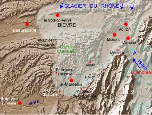 Le lobe rissien du glacier de l'Isère