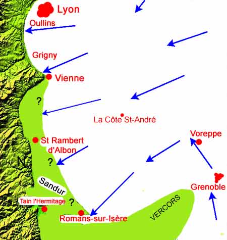 Lobe ancien des glaciers du Rhône et de l'Isère