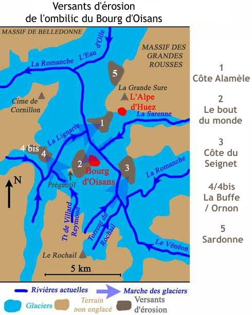 Les versants du Bourg d'Oisans