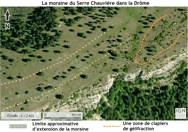 L'extrémité SE de l'arête du Serre Chauvière dans la Drôme