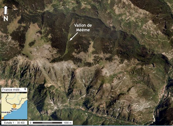 Le vallon de Méème sous la Cime de Coss (Alpes Maritimes)