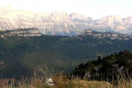 Le seuil de Château Vert dans le Vercors en Isère