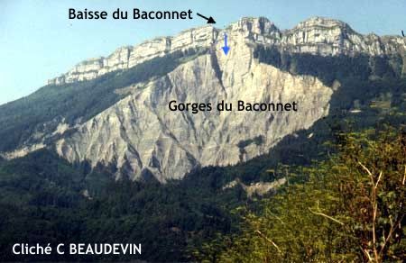 La chalanche des Gorges du Baconnet La chalanche des Gorges du Baconnet