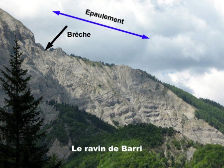 Le ravin de Barri dans le Vercors (Isère)