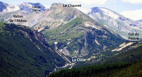 Le Chauvet et le vallon de l'Abéou dans le Dévoluy