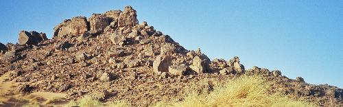 Esker des monts Zarga au Sahara