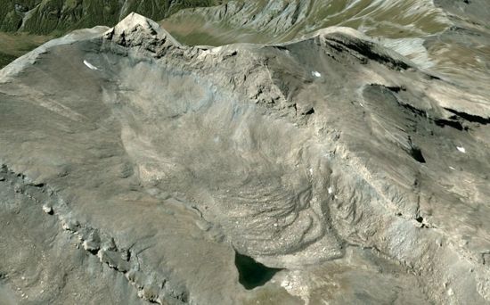 Glacier rocheux d'Asti dans le Queyras (Hautes-Alpes)