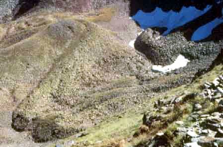Glacier rocheux de Ratera dans le Parc National des Encantats (Pyrénées espagnoles)