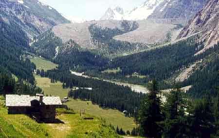 Glacier du Miage italien