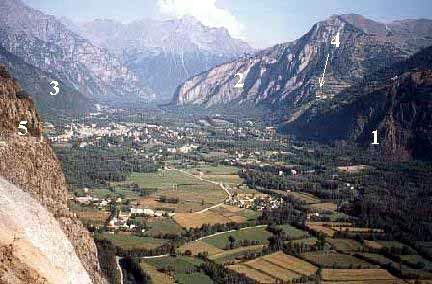 L'ombilic du Bourg d'Oisans en Isère