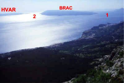 Ile de Brac sur la côte dalmate