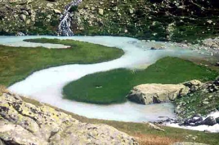 Torrent du Petit Tabuc (glacier d'Arsine, Hautes-Alpes)