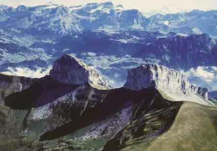 Les tours d'Aï et de Mayen dans les Alpes Vaudoises