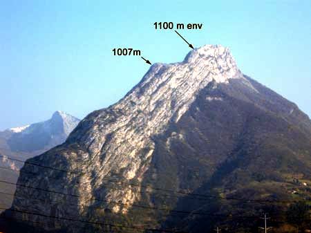 L'arête sud du Néron, au dessus de Grenoble