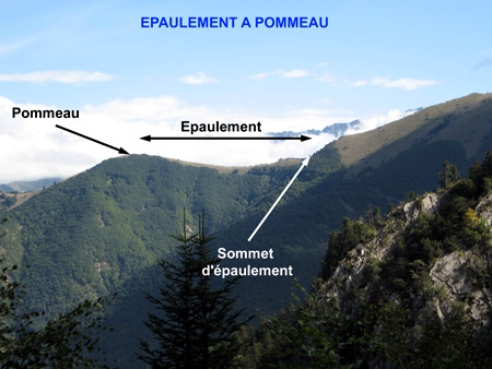 Exemple d'un épaulement à pommeau