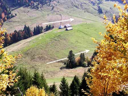 Sillons vallonnés au col des Bornettes