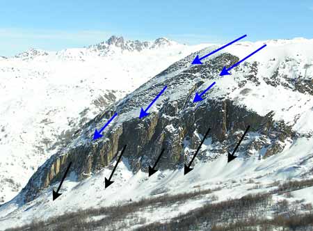 La Croix des Prisonniers dans la vallée des Belleville en Savoie