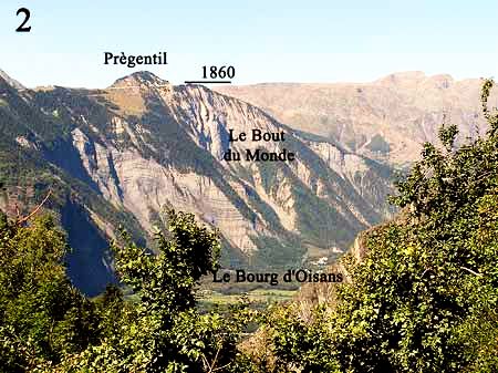 Le ravinement du Bout du Monde au Bourg d'Oisans