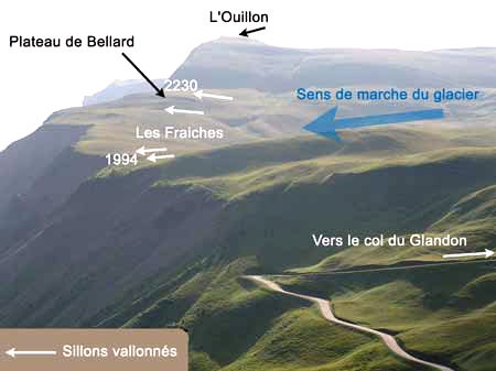 Les sillons vallonnés des Fraiches prés du col du Glandon