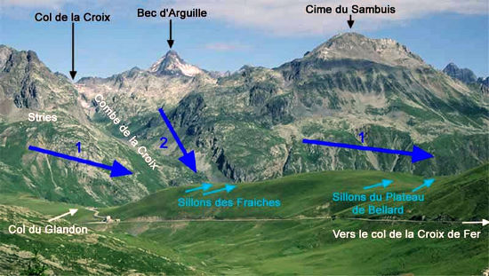 La Combe de la Croix en face le col du Glandon