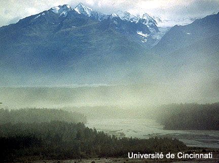 Vent de lœss dans la Matanuska Valley en Alaska