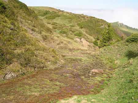 Une ravine du col de Merdaret