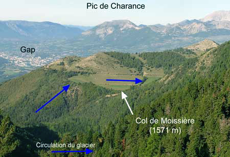Le col de Moissière près de Gap dans les Hautes-Alpes