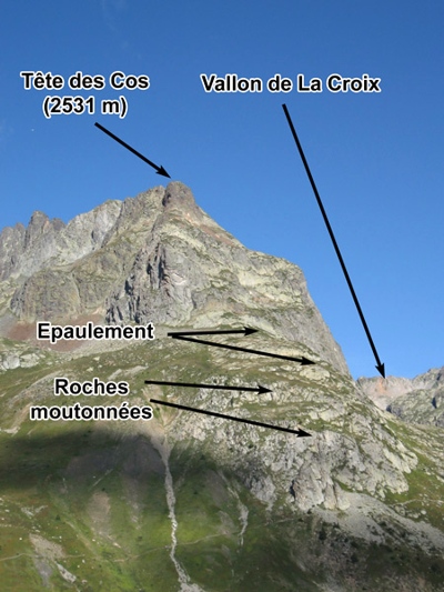 La tête des Cos (Aiguilles de l'Argentière en Savoie)