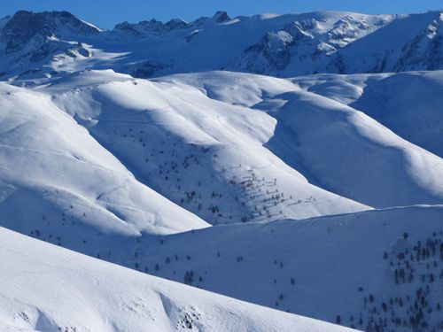 Eventails d'épaulement du Plateau d'Emparis en Isère