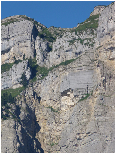 Le couloir du Baconnet dans le vercors (Isère)