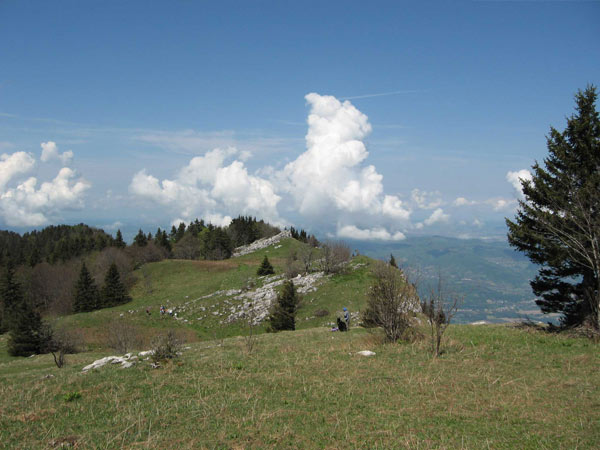 Le versant ouest du Pas de la Clé dans le Vercors