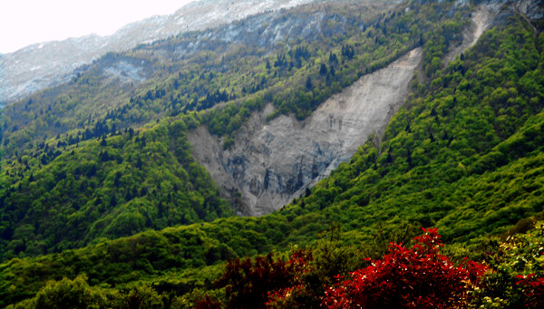 Le ravinement de l'Embossou en Isère