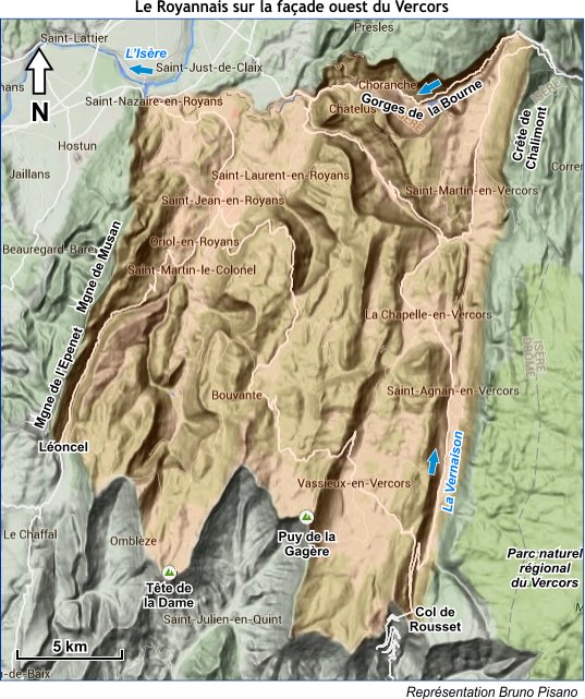 Le royannais sur la façade ouest du Vercors